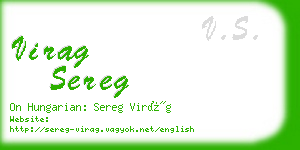 virag sereg business card